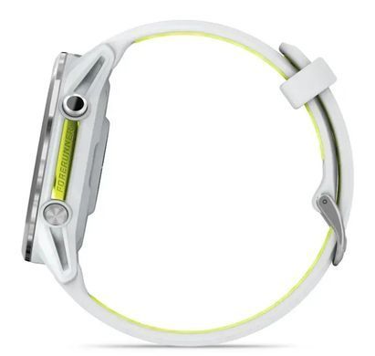 Смарт-годинник Garmin Forerunner 970 Whitestone Titanium with Whitestone/Translucent Amp Yellow Silicone with Silver Buckle (010-02969-61) [613063]