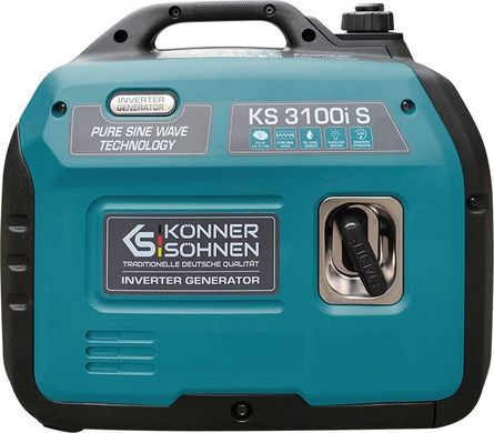 Генератор бензиновий інверторний Konner&Sohnen KS 3100i S, 230В, 3.1кВт, ручний стартер, 21.5кг (KS3100IS) [105971]