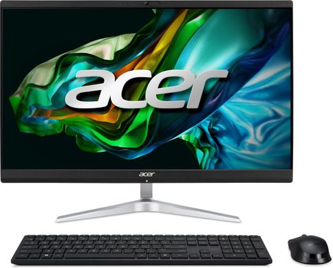 Acer Персональний комп'ютер моноблок Aspire C24-1851 23.8" FHD, Intel i7-1360P, 16GB, F1TB, UMA, WiFi, кл+м, без ОС, чорний (DQ.BKNME.004)