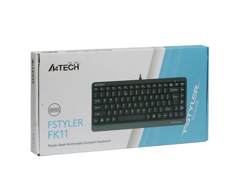 Клавіатура A4Tech FK11 Ukr Grey (FK11 USB (Grey)) [608408]