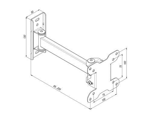 Кріплення ТВ поворотне Simpler 18-28" (12ET) [106942]