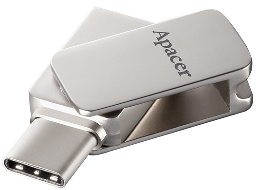 Flash Drive Apacer AH181 128GB Type-C Mobile USB 3.2 Silver (AP128GAH181S-1) [204088]