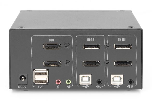 Комутатор DIGITUS Desktop DisplayPort KVM (DS-12862)