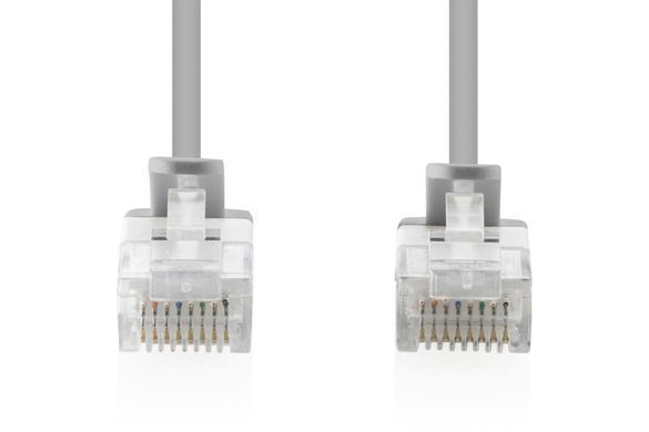 Патч-корд DIGITUS CAT 6 U-UTP Sliim, 5 м, AWG 32/7, Cu, LSZH, сірий (DK-1618-050S) [114619]