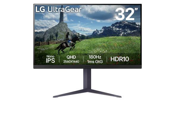 Монітор LG 31.5" 2xHDMI, DP, USB, Audio, NanoIPS, 2560x1440, 180Hz, 1ms, DCI-P3 98%, G-SYNC, FreeSync, Pivot, HDR10 (32GS85Q-B) [113531]