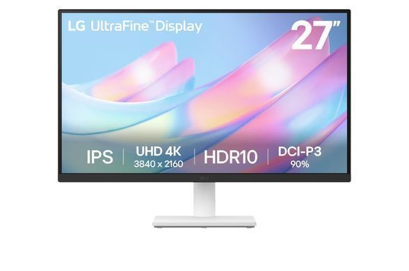 Монітор LG 27" 2xHDMI, DP, Audio, IPS, 3840x2160, DCI-P3 90%, HDR10, білий (27US500-W) [101039]