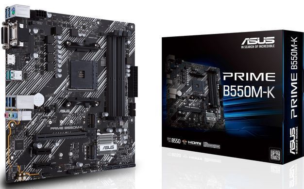 Материнcька плата ASUS PRIME B550M-K sAM4 B550 4xDDR4 M.2 HDMI DVI D-Sub mATX (90MB14V0-M0EAY0) [109084]