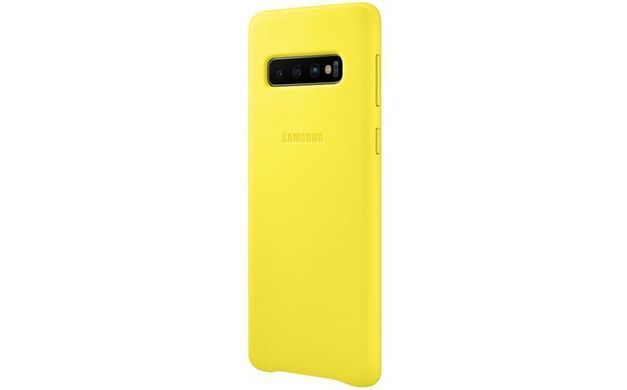 Чохол-накладка Samsung Leather Cover для Samsung Galaxy S10 SM-G973 Yellow (EF-VG973LYEGRU) [600899]