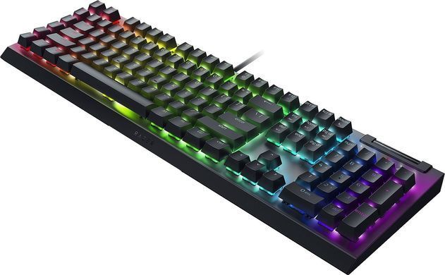 Клавіатура механічна Razer BlackWidow V4 X, 110key, Yellow Switch, USB-A, EN/RU, RGB, чорний (RZ03-04702500-R3R1) [103603]
