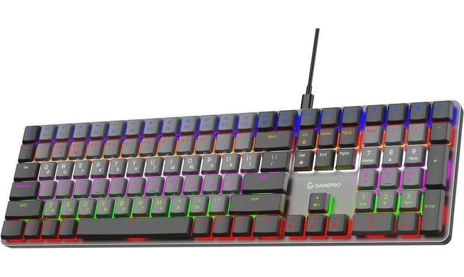 Клавіатура GamePro Red Swich Low Profile Dark Gray (MK145R) [606057]