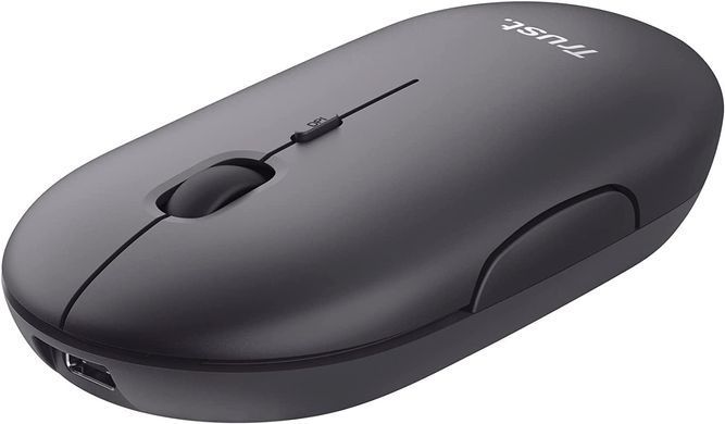 Миша Trust Puck Rechargeable, Ultra-Thin, BT/WL, Silent, чорний (24059_TRUST) [104044]