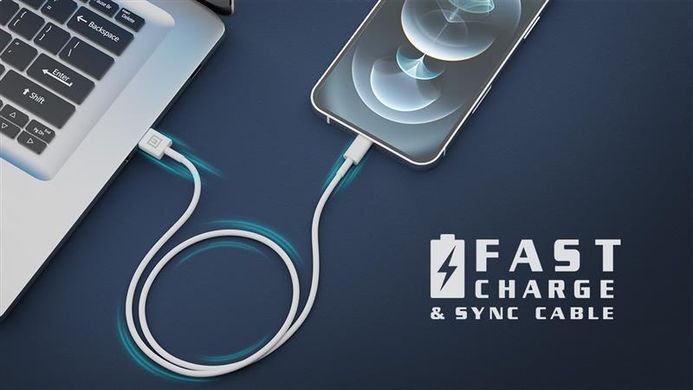 Кабель REAL-EL USB - Lightning (M/M), 1 м, White (EL123500055) [604066]
