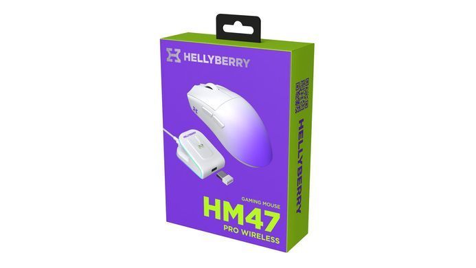 Миша бездротова Hator Hellyberry HM47 Pro Wireless White/Violet Gradient (HM47PRO_white_violet) [619292]