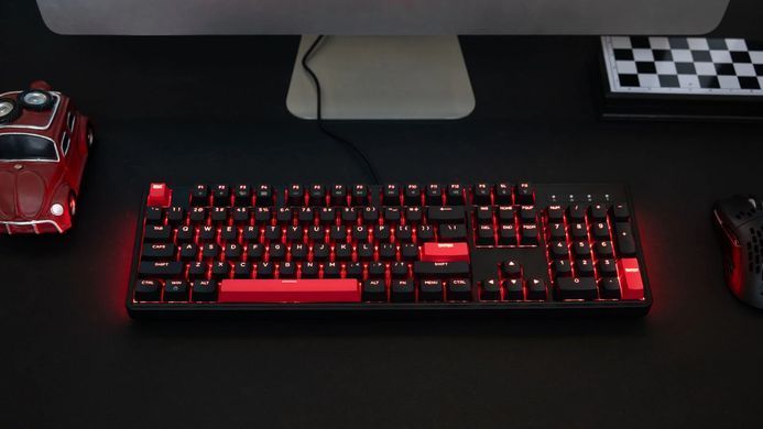 Клавіатура механічна Lemokey X3 104Key, Keychron Brown, USB-A, QMK/VIA, Hot-Swap, EN/UKR, RGB, чорний (X3-H3-UA) [103654]