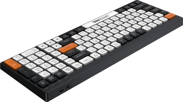Клавіатура бездротова OfficePro Bluetooth Black/White (SK985BO) [617842]