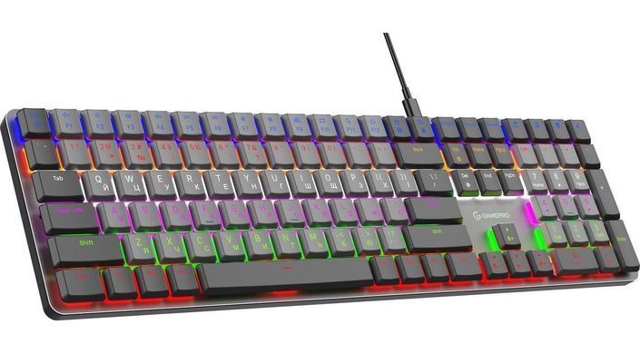 Клавіатура GamePro Red Swich Low Profile Dark Gray (MK145R) [606057]