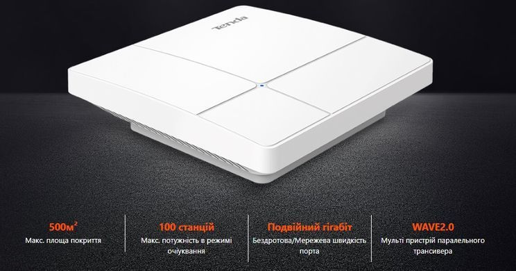Точка доступу TENDA AC1200, 1xGE LAN (I24) [14431]