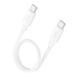 Кабель HOCO X96 Hyper 60W fast charging data cable Type-C to Type-C (L=0.25M) White (6942007609456) [805375], фото 1