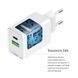 Мережевий зарядний пристрій ColorWay GaN Mini 20W PD Port PPS USB (Type-C PD + USB QC4.0) White (CW-CHS062PD-WT) [614607], фото 8