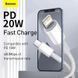 Кабель Baseus High Density Braided Fast Charging Data Cable Type-C to iP PD 20W 2m White (CATLGD-A02) [802554], фото 7