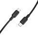 Кабель BOROFONE BX113 Lenny 60W silicone charging data cable C to C(L=1M) Black (6941991115455) [803600], фото 1