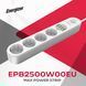 Мережевий фільтр Power filtr 2.0м Energizer 4 розетки, 4xUSB 3.4A, з заземленням білий (EPB2500W00EU) [404667], фото 5
