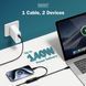 Кабель DIGITUS USB-C > 2xUSB-C заряджання/синхронізації, USB 2.0, 140W, 1.8м, чорний (AK-300170-018-S) [113099], фото 5