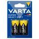 Батарейка Varta Super Heavy Duty вугільно-цинкова C BLI 2 блістер, 2 шт (02014101412) [113969], фото 2