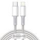 Кабель Baseus High Density Braided Fast Charging Data Cable Type-C to iP PD 20W 2m White (CATLGD-A02) [802554], фото 1