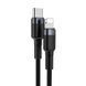 Кабель Baseus Cafule Cable Type-C to iP PD 20W 1m Gray+Black (CATLKLF-G1) [802530], фото 3