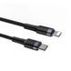 Кабель Baseus Cafule Cable Type-C to iP PD 20W 1m Gray+Black (CATLKLF-G1) [802530], фото 5