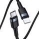 Кабель Baseus Cafule Cable Type-C to iP PD 20W 1m Gray+Black (CATLKLF-G1) [802530], фото 7