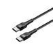 Кабель ColorWay USB Type-C - USB Type-C PD Fast Charging, 3А, 65W, 0.3м Black (CW-CBPDCC054-BK) [607380], фото 2