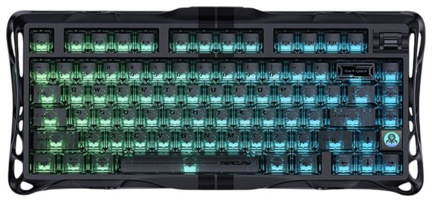Клавіатура механічна GravaStar Mercury V75 80keys, Magnetic Jade Pro, 8K, USB-A, RGB, Stealth Black (GS_V75_BLK) [113147]