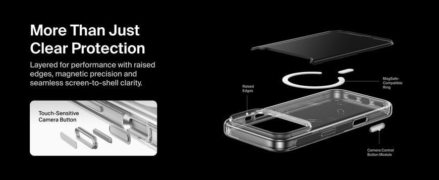 Чохол Belkin для iPhone 17 Pro, Magnetic Protective Clear (MSA031HQCL) [111904]