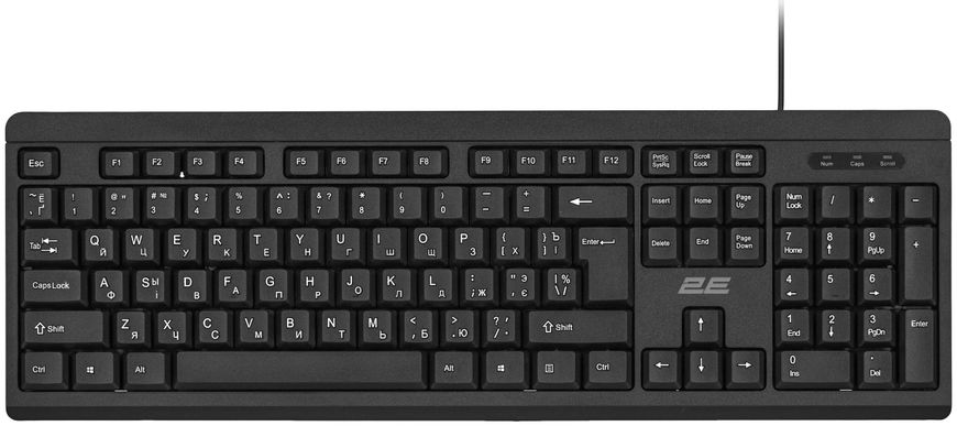 2E Клавіатура KS108 USB Black (2E-KS108UB)