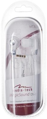 Гарнітура Media-Tech MAGICSOUND DS-2, 3,5 мм, White (MT3556W) [401743]