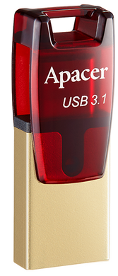 Flash Drive Apacer AH180 32GB Red (AP32GAH180R-1) [202121]