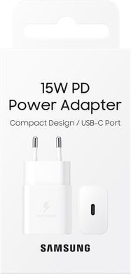 Мережевий зарядний пристрій Samsung 15W Power Adapter (w/o Cable) - White (EP-T1510NWEGEU) [202250]