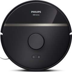 Philips Робот-пилосос Series 3000, h=34см, вологе прибирання, конт пил -0.35л, вода -0.3л, автон. робота до 200хв, НЕРА 11, чорний (XU3000/01)