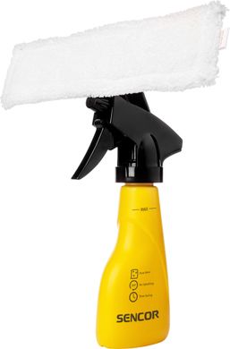 Sencor Пилосос безпровідний, вологе прибирання, вода -0,2л, автон. робота до 20хв, для миття вікон, чорно-жовтий (SCW3001YL)