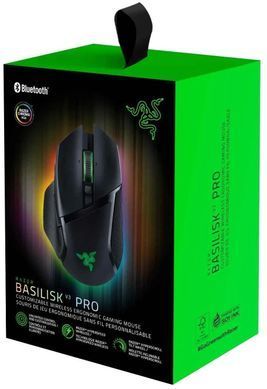 Миша Razer Basilisk V3 Pro, RGB, USB-A/WL/BT, чорний (RZ01-04620100-R3G1) [104045]