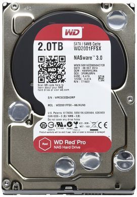 Накопичувач HDD SATA 2.0TB WD Red Pro NAS 7200rpm 64MB (WD2002FFSX) [612651]
