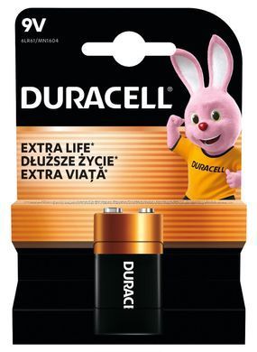 Лужні батарейки Duracell 9V, 1 шт. (5020282/5015742/5006014/5014437/) [203663]