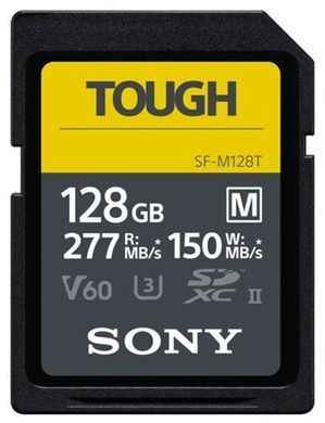 Карта пам'яті Sony SDXC 128GB C10 UHS-II U3 V60 R277/W150MB/s Tough (SFM128T.SYM) [109673]
