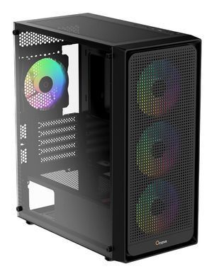 Корпус для комп'ютера MATX W/O PSU GAMMA C50 BK ARGB OCYPUS (GAMMA-C50-BKG400XX-GL) [502868]