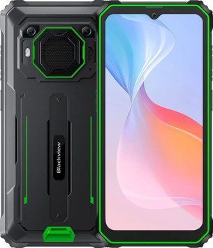 Смартфон Blackview BV6200 Pro 6.56" HD+ /6GB/128GB /Helio P35 /13000mAh/ 13+8Мп /IP69K/NFC Green (6931548314714) [400666]
