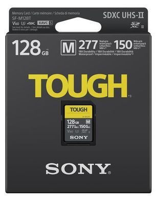 Карта пам'яті Sony SDXC 128GB C10 UHS-II U3 V60 R277/W150MB/s Tough (SFM128T.SYM) [109673]