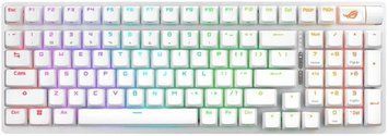 Клавіатура механічна ASUS ROG Strix Scope II, 96key, NX Snow, USB-A/WL/BT, EN, RGB, білий (90MP037A-BKUA30) [103705]