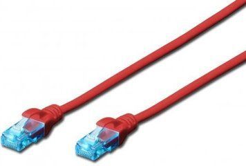 Патч-корд 2E CAT 5e, UTP, 3м, 26AWG, RJ45, 7/0.16, Cu, LSZH, червоний (2E-PC5ECU-3LSZH-RED) [112738]